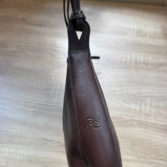 Reformation Medium Rosetta Shoulder Bag in Tobacco Brown Leather - Picture 15 of 17